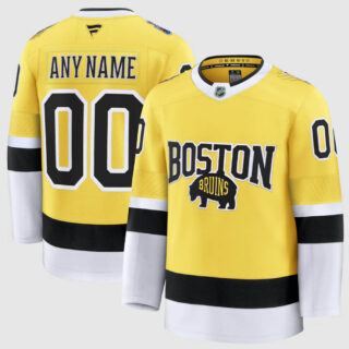 Custom Boston Bruins 2026 NHL Stadium Series Jersey - Gold