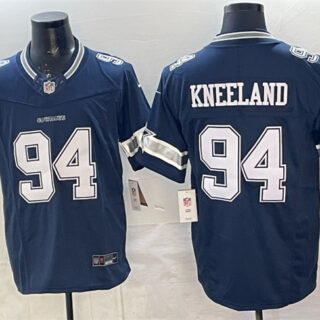 Men's Dallas Cowboys #94 Marshawn Kneeland Navy F.U.S.E. Vapor Limited Stitched Football Jersey