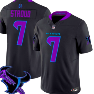 Men's Houston Texans #7 C.J. Stroud Black F.U.S.E. 2025 2025 DJ SCREW Vapor Limited Stitched Football Jersey
