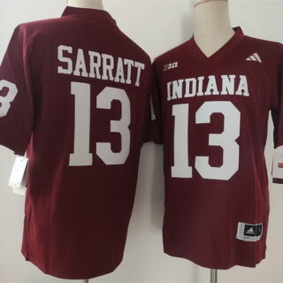 Men's Indiana Hoosiers #13 Elijah Sarratt Red Stitched Basketball Jersey