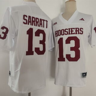 Men's Indiana Hoosiers #13 Elijah Sarratt White Stitched Basketball Jersey