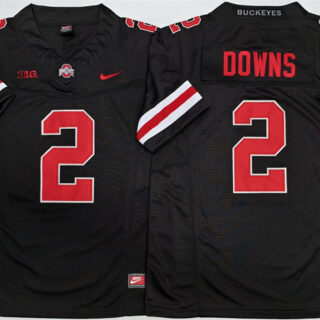 Men's Ohio State Buckeyes #2 Caleb Downs Black 2025 F.U.S.E. Limited Stitched Jersey