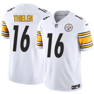 Men's Pittsburgh Steelers #16 Adam Thielen White 2025 F.U.S.E. Vapor Limited Stitched Football Jersey