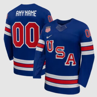 Men's USA Active Player Custom Blue 2026 Stitched Jersey