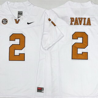 Men's Vanderbilt Commodores #2 Diego Pavia White 2025 F.U.S.E. Vapor Limited Stitched Football Jersey