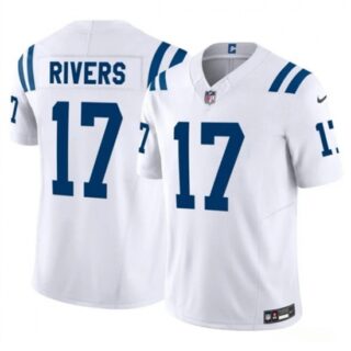 Men's Indianapolis Colts #17 Philip Rivers White 2025 F.U.S.E. Vapor Limited Football Stitched Jersey
