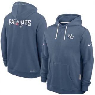 Men's New England Patriots Storm Blue Rivalries Pullover Hoodie