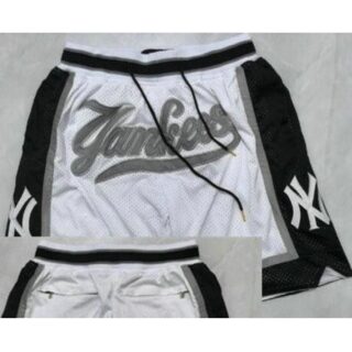 Men's New York Yankees White Just Don Shorts