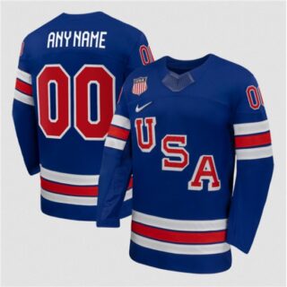 Men's USA Active Player Custom Blue 2026 Stitched Jersey