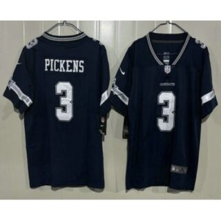 Youth Dallas Cowboys #3 George Pickens Limited Navy Vapor Jersey