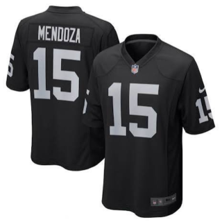 Las Vegas Raiders #15 MENDOZA Black Vapor Limited Stitched Jersey