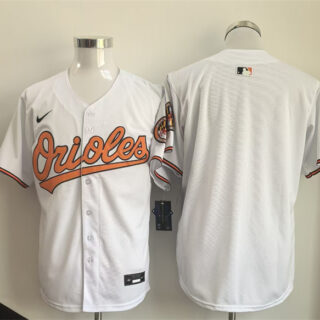 Men's Baltimore Orioles Blank White 2025 Limited Stitched Baseball Jersey
