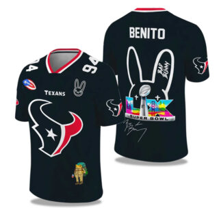 Men's Houston Texans 2025 2026 Bowl LX Print Jersey