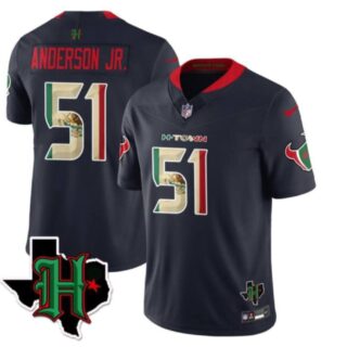 Men's Houston Texans #51 Will Anderson Jr. F.U.S.E. Mexican Vapor Limited Stitched Football Jersey