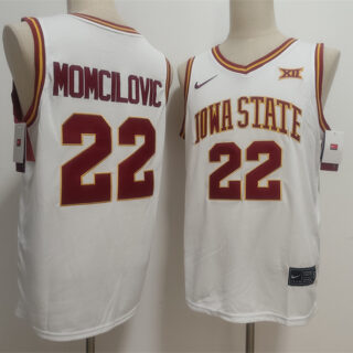 Men's Iowa State Cyclones #22 Milan Momcilovic White 2025 Vapor Limited Stitched Football Jersey