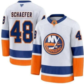 Men's New York Islanders #48 Matthew Schaefer White 2025 Stitched Hockey Jersey