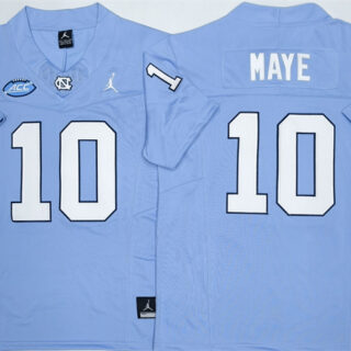 Men's North Carolina Tar Heels #10 Drake Maye Little Blue 2026 F.U.S.E. Limited College Stitched Jersey