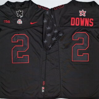 Men's Ohio State Buckeyes #2 Caleb Downs Black 2025 F.U.S.E. Limited Stitched Jersey