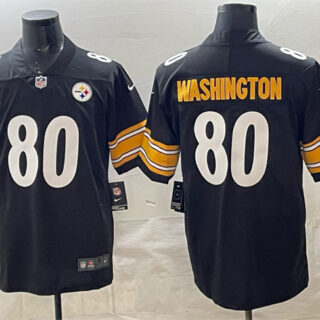 Men's Pisttburgn Steelers #80 Darnell Washington Black Vapor Untouchable Limited Stitched Football Jersey