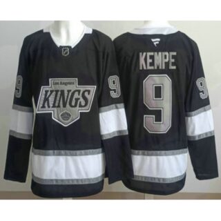 Men's Los Angeles Kings #9 Adrian Kempe Black Alternate Authentic Jersey