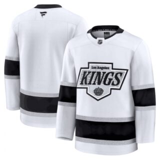 Men's Los Angeles Kings Custom White 2024-25 Away Stitched Hockey Jersey