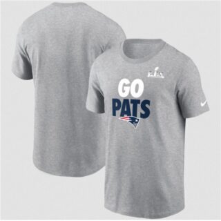 Men's New England Patriots Gray 2025 AFC Champions Hometown T-Shirt