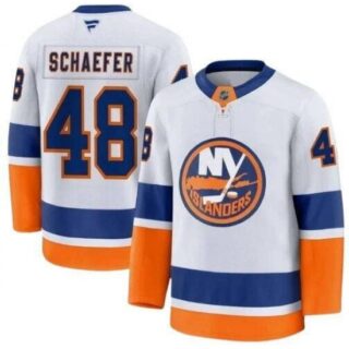 Men's New York Islanders #48 Matthew Schaefer Blue White 2025 Stitched Hockey Jersey