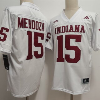 Men's Indiana Hoosiers #15 Fernando Mendoza Red Stitched Basketball Jersey