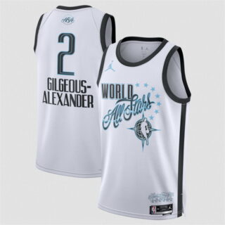 Alexander White Stitched Basketball Jersey
