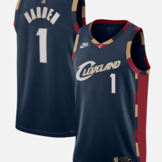 Men's Cleveland Cavaliers #1 James Harden Navy 2026 Classic Edition Stitched Basketball Jersey
