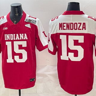 Men's Indiana Hoosiers #15 Fernando Mendoza Red Alternate F.U.S.E. 2026 Patch Stitched Football Jersey
