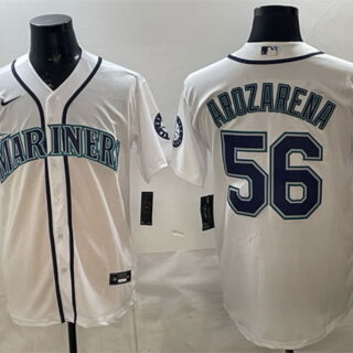 Men's Seattle Mariners #56 Randy Arozarena White Cool Base Stitched Baseball Jersey
