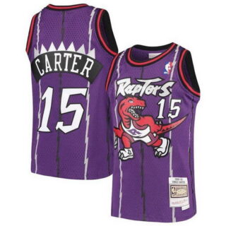 Men's Toronto Raptors #15 Vince Carter 1999 Throwback Authentic Purple Jersey