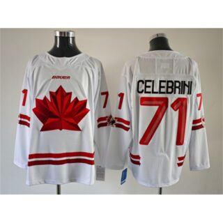 Men's Canada Hockey #71 Anthony Cirelli White Stitched Jersey