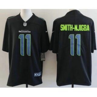 Men's Seattle Seahawks #11 Jaxon Smith-Njigba Limited Black Fashion Vapor Jersey