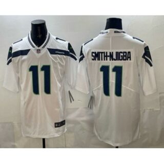 Men's Seattle Seahawks #11 Jaxon Smith Njigba Limited White Vapor Jersey