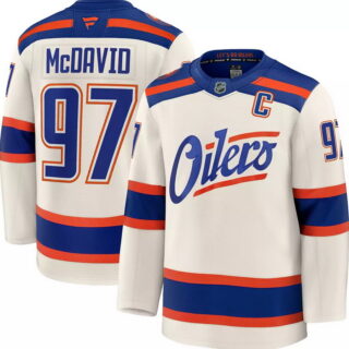 NHL Men's Edmonton Oilers #97 Connor McDavid Alternate Cream Authentic Jersey
