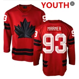 Youth Canada Hockey #93 Mitch Marner Red 2026 Olympics Stitched Jersey