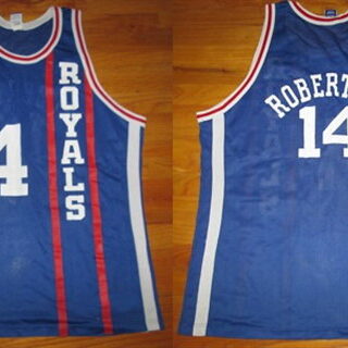 Men's Cincinnati Royals #14 Oscar Robertson Blue Stitched Basketball Jersey