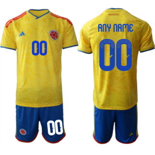 Men's Colombia Team Custom Yellow 2026 World Cup Home Soccer Jersey Suit