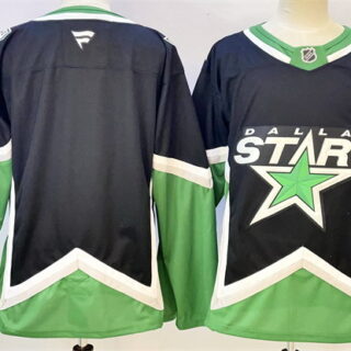 Men's Dallas Stars Blank Black 2025 26 Alternate Stitched Hockey Jersey