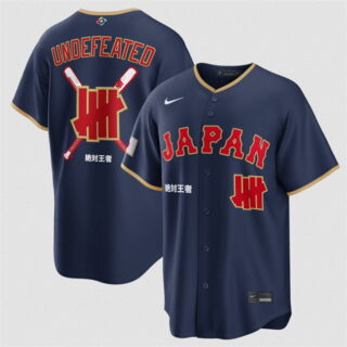Men's Japan Baseball x Undefeated Navy 2026 World Baseball Classic Stadium Stitched Jersey