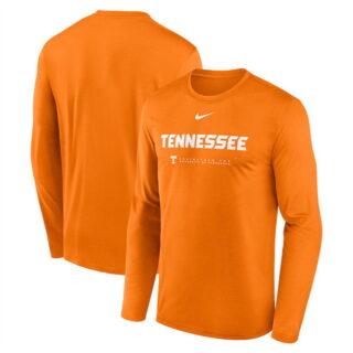 Men's Tennessee Volunteers Orange 2025 Courtside Basketball Shootaround Legend Dri FIT Long Sleeve T-Shirt