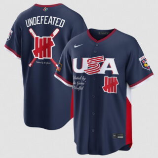 Men's USA Baseball x Undefeated Navy 2026 World Baseball Classic Stadium Stitched Jersey