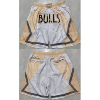 Men's Chicago Bulls White City Edition Shorts (Run Small)