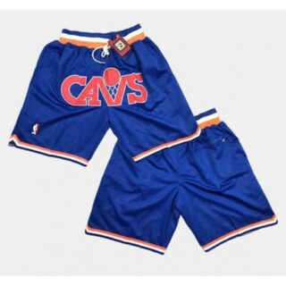 Men's Cleveland Cavaliers Blue Shorts(Run Small)