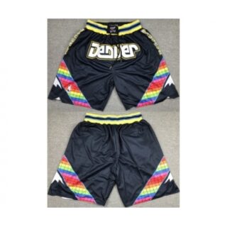 Mens Denver Nuggets Navy Shorts (Run Smaller)