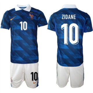 Men's France #10 ZIDANE National Team FIFA x World Cup 2026 Home On Field Jersey