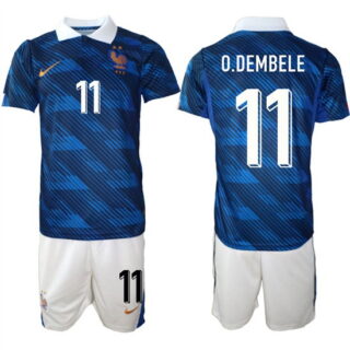 Men's France #11 O.DEMBELE National Team FIFA x World Cup 2026 Home On Field Jersey