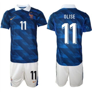 Men's France #11 OLISE National Team FIFA x World Cup 2026 Home On Field Jersey